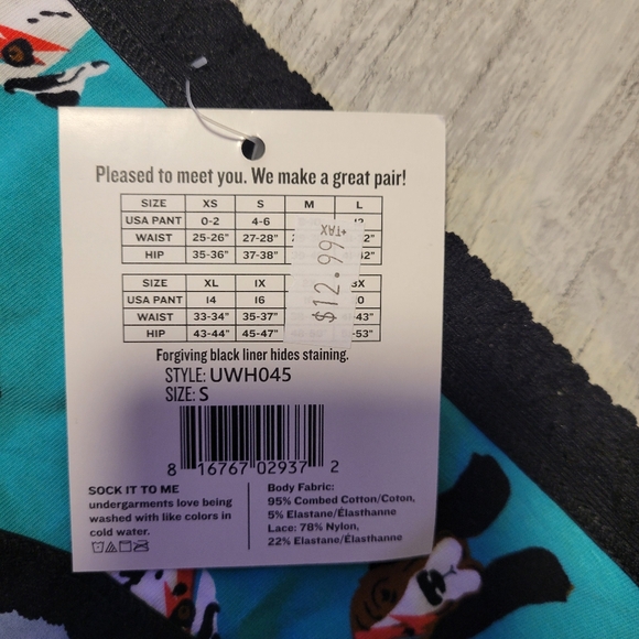 2/$10 Dog Faces Mid Rise Hipster Cotton Panties - Picture 3 of 3